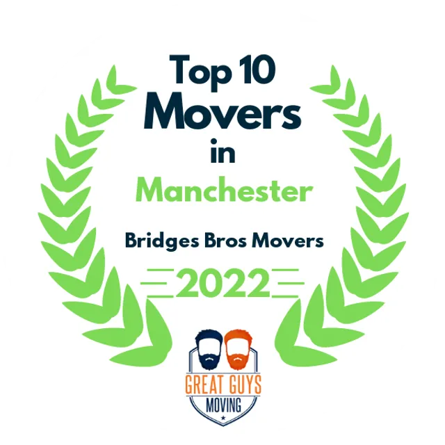 Top 10 Movers in Manchester, NH 2022 award