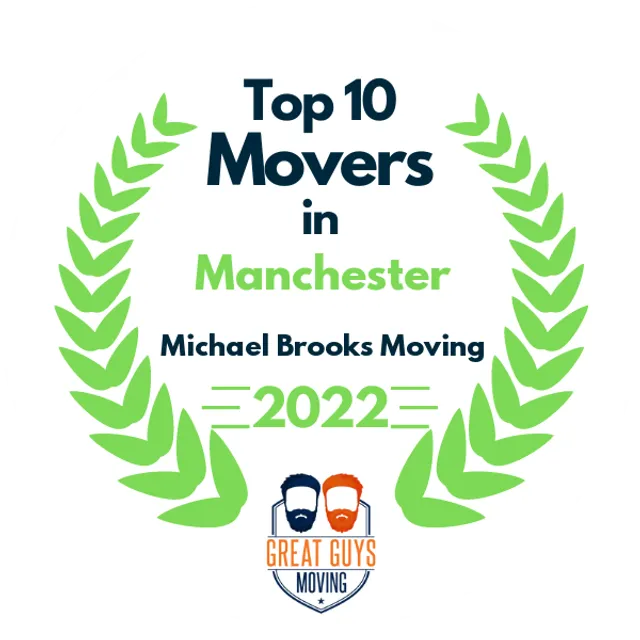 Top 10 Movers in Manchester, NH 2022 award