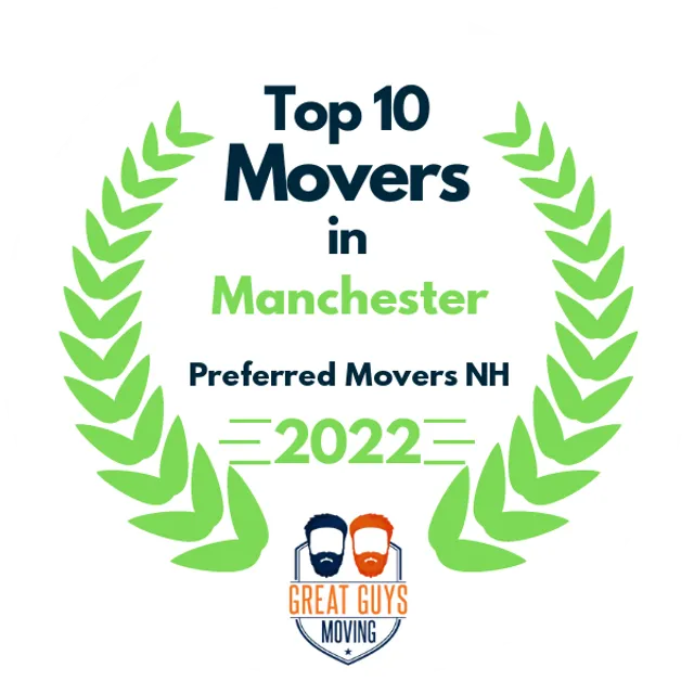 Top 10 Movers in Manchester, NH 2022 award