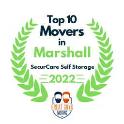 top 10 ranked movers in marshall 2022 securcare self storage image