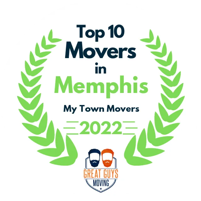 Top 10 Movers in Memphis, TN 2022 award