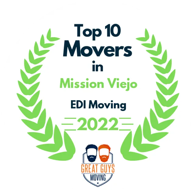 Top 10 Movers in Anaheim, CA 2022 award