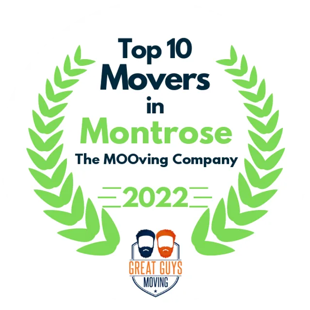 Top 10 Movers in Montrose, CO 2022 award