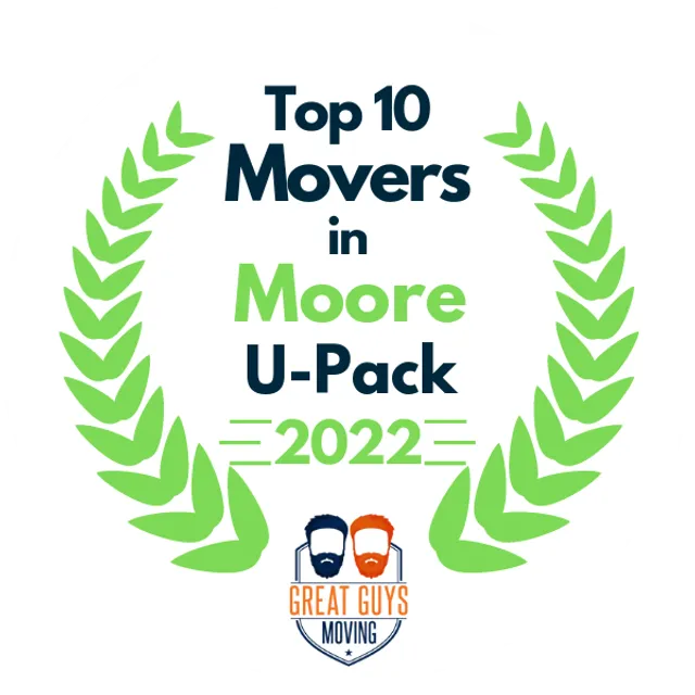 Top 10 Movers in Oklahoma City, OK 2022 award