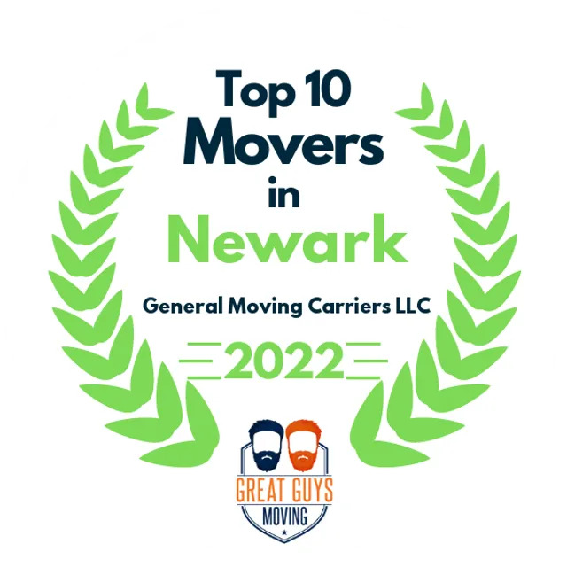 Top 10 Movers in Newark, NJ 2022 award