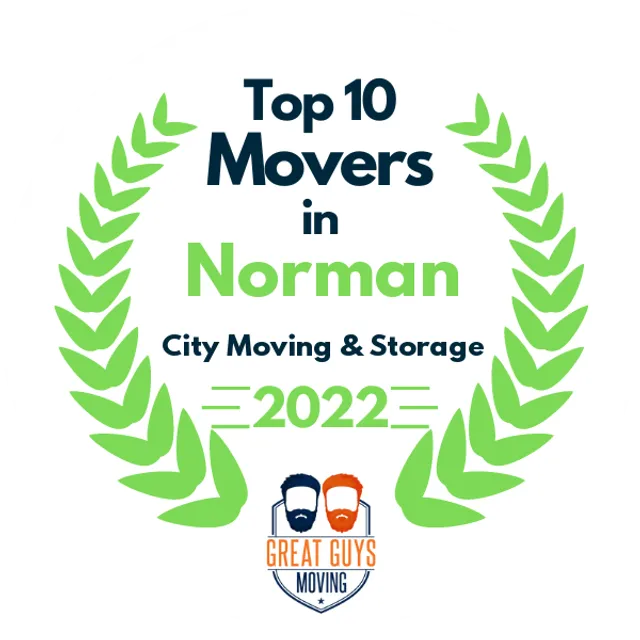 Top 10 Movers in Moore, OK 2022 award