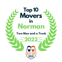 top 10 ranked movers in norman 2022 two men and a truck image