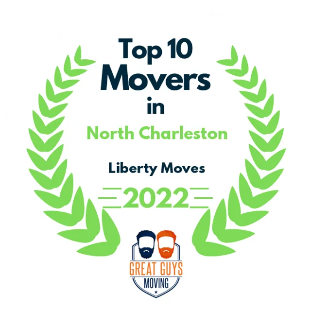 Top 10 Movers in Charleston, SC 2022 award