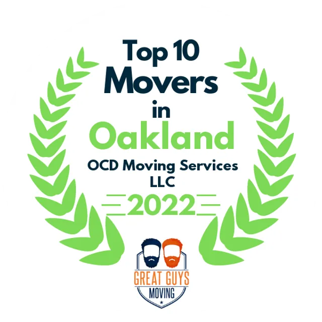 Top 10 Movers in San Francisco, CA 2022 award