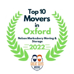 top 10 ranked movers in oxford 2022 nelson markesbery moving storage image