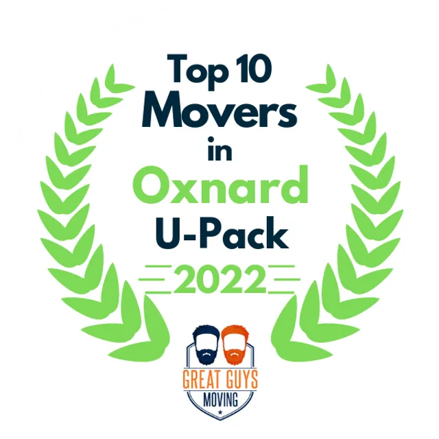 Top 10 Movers in Oxnard, CA 2022 award