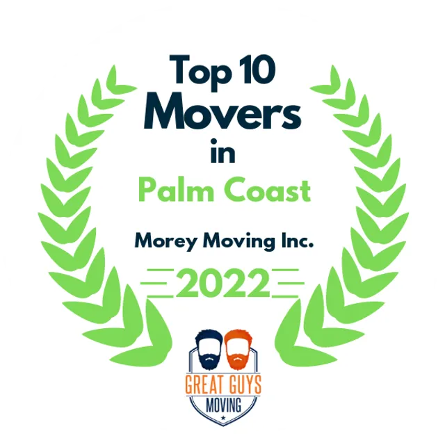 Top 10 Movers in Jacksonville, FL 2022 award