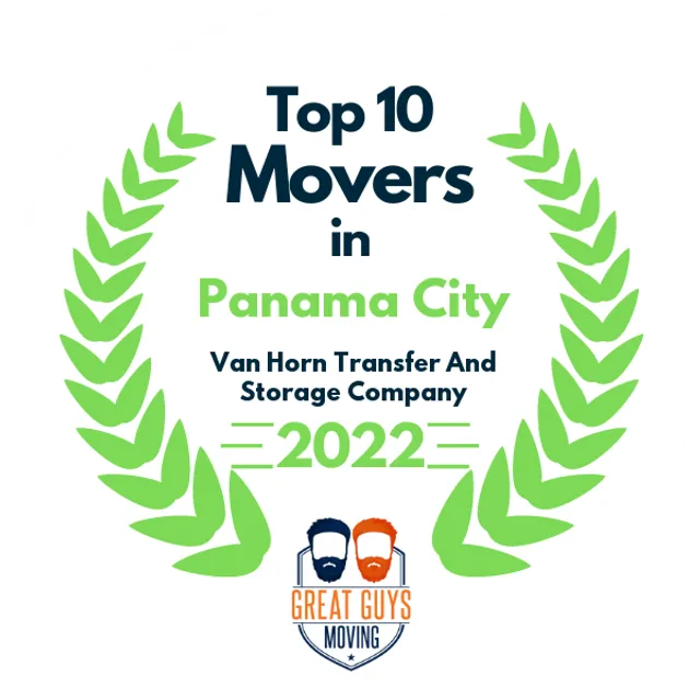 Top 10 Movers in Panama City, FL 2022 award