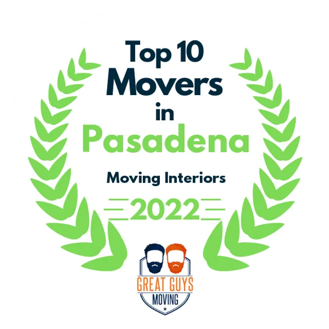 Top 10 Movers in Pasadena, TX 2022 award