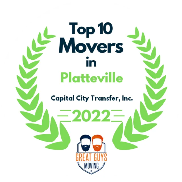 Top 10 Movers in Madison, WI 2022 award