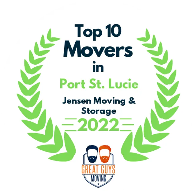 Top 10 Movers in Port St. Lucie, FL 2022 award