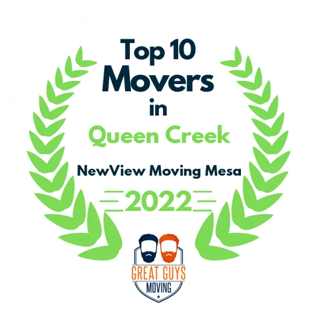 Top 10 Movers in Maricopa, AZ 2022 award