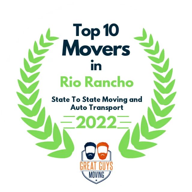 Top 10 Movers in Albuquerque, NM 2022 award