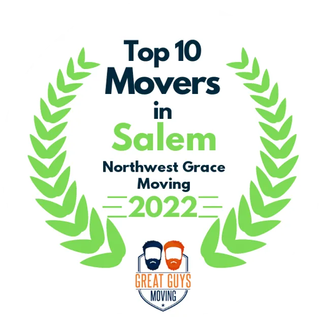 Top 10 Movers in Portland, OR 2022 award