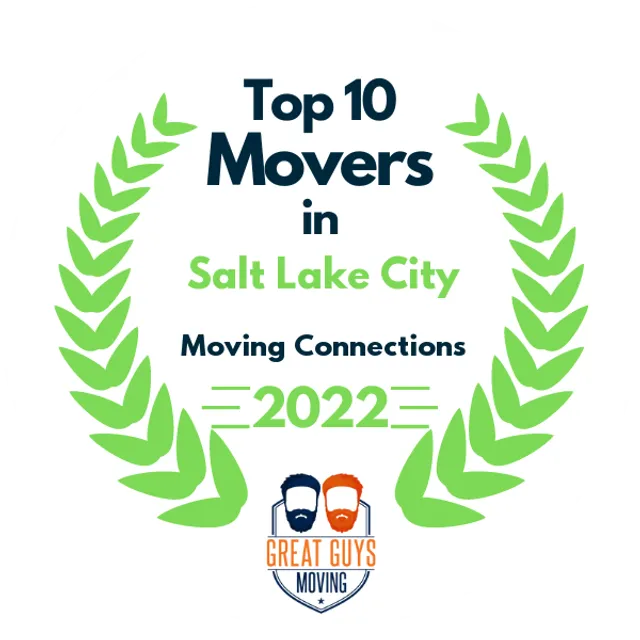 Top 10 Movers in Salt Lake City, UT 2022 award