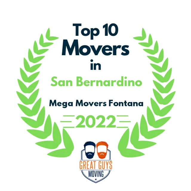 Top 10 Movers in Riverside, CA 2022 award