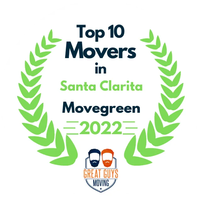 Top 10 Movers in Santa Clarita, CA 2022 award