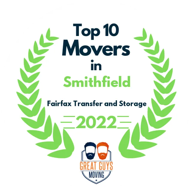 Top 10 Movers in Alexandria, VA 2022 award