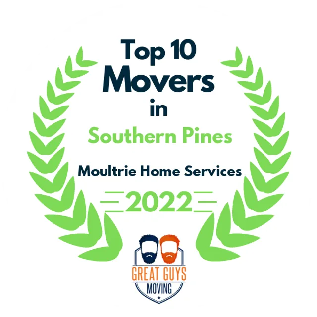 Top 10 Movers in Fayetteville, NC 2022 award