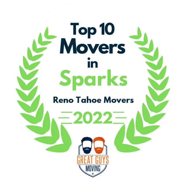 Top 10 Movers in Sparks, NV 2022 award