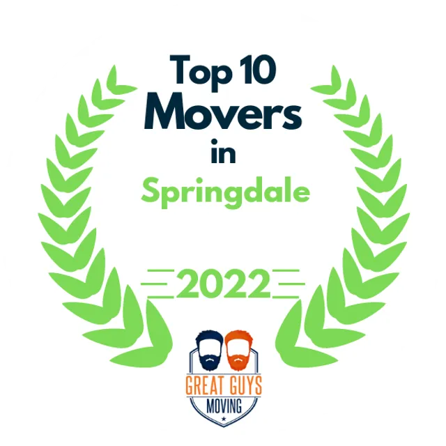 Top 10 Movers in Fayetteville, AR 2022 award