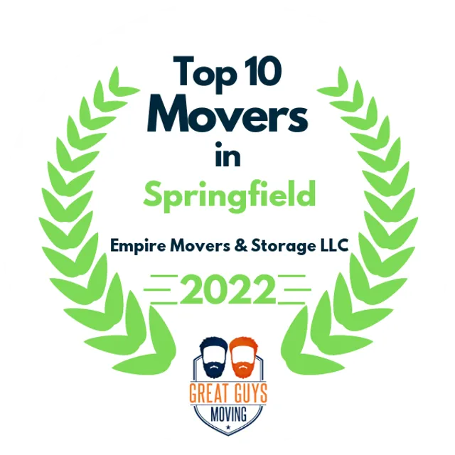 Top 10 Movers in Springfield, MA 2022 award