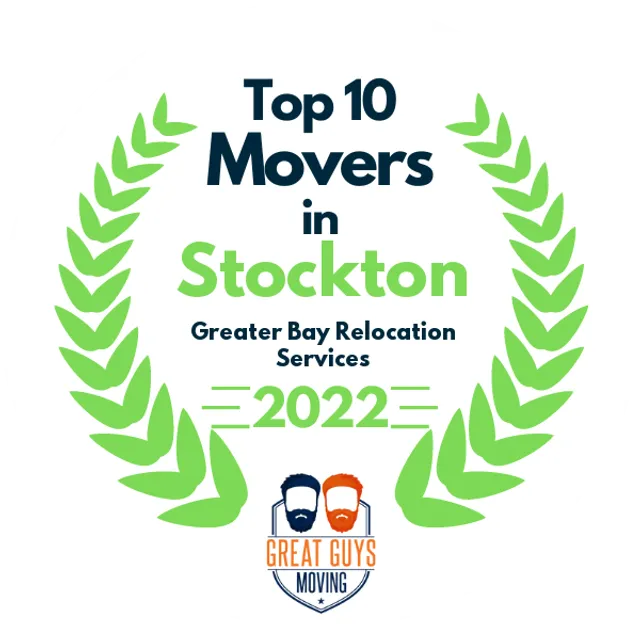 Top 10 Movers in Stockton, CA 2022 award