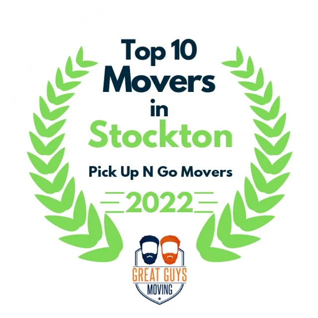 Top 10 Movers in Stockton, CA 2022 award