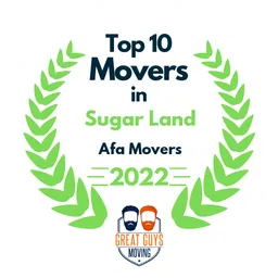 top 10 ranked movers in sugar land 2022 afa movers image