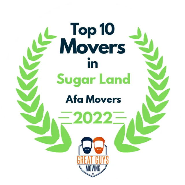 Top 10 Movers in Pasadena, TX 2022 award