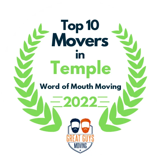 Top 10 Movers in Austin, TX 2022 award