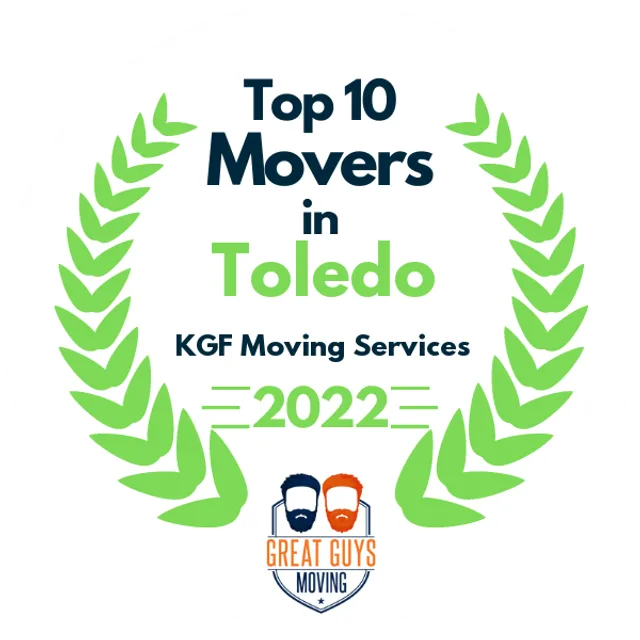 Top 10 Movers in Toledo, OH 2022 award