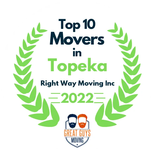 Top 10 Movers in Topeka, KS 2022 award