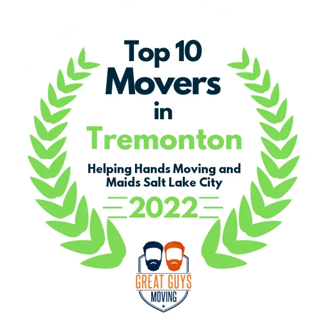 Top 10 Movers in Salt Lake City, UT 2022 award