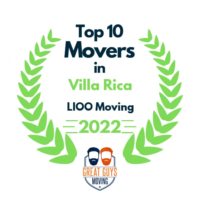 Top 10 Movers in Atlanta, GA 2022 award