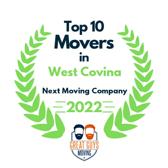 Top 10 Movers in Los Angeles, CA 2022 award