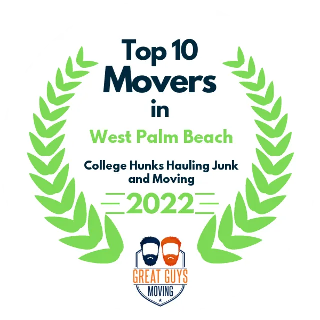 Top 10 Movers in West Palm Beach, FL 2022 award