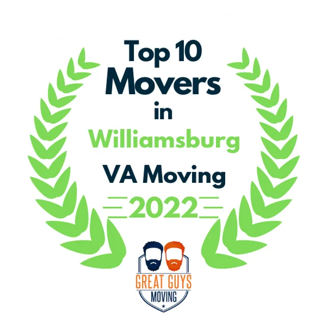 Top 10 Movers in Virginia Beach, VA 2022 award