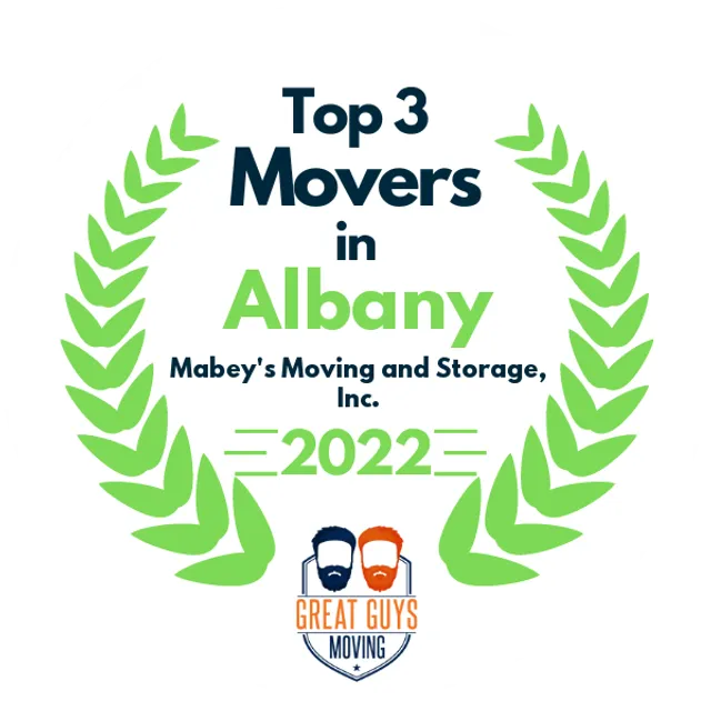 Top 3 Movers in Albany, NY 2022 award