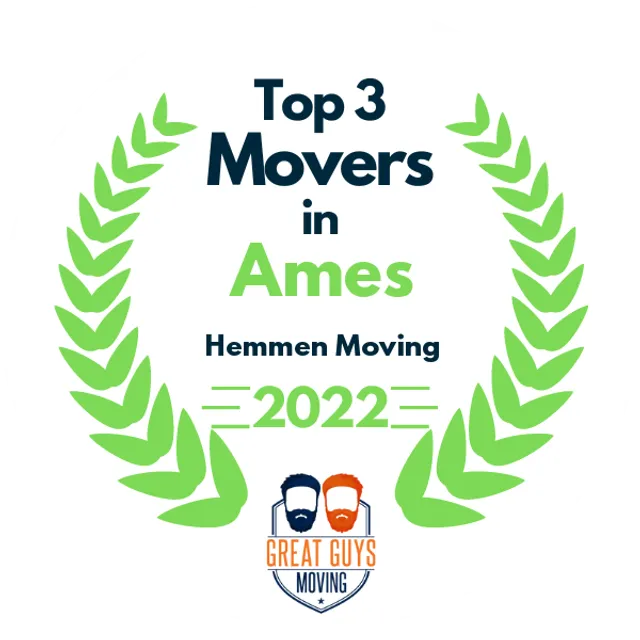 Top 3 Movers in Des Moines, IA 2022 award