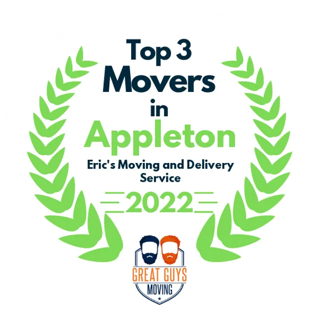 Top 3 Movers in Appleton, WI 2022 award