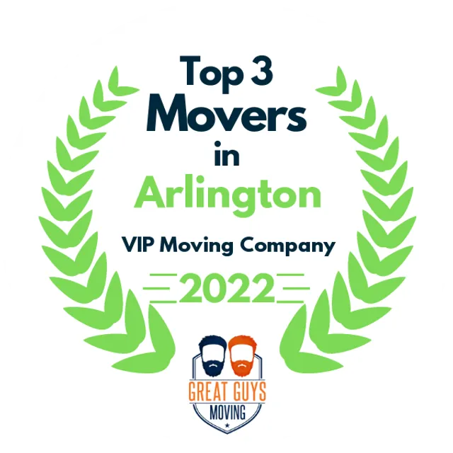 Top 3 Movers in Arlington, TX 2022 award