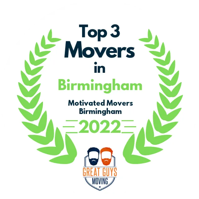 Top 3 Movers in Birmingham, AL 2022 award