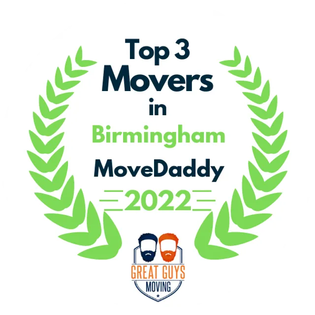 Top 3 Movers in Birmingham, AL 2022 award