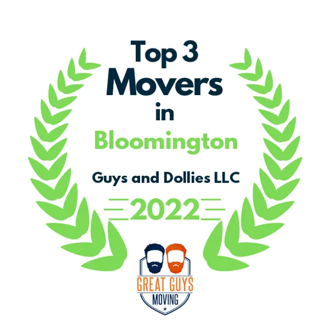 Top 3 Movers in Bloomington, IN 2022 award